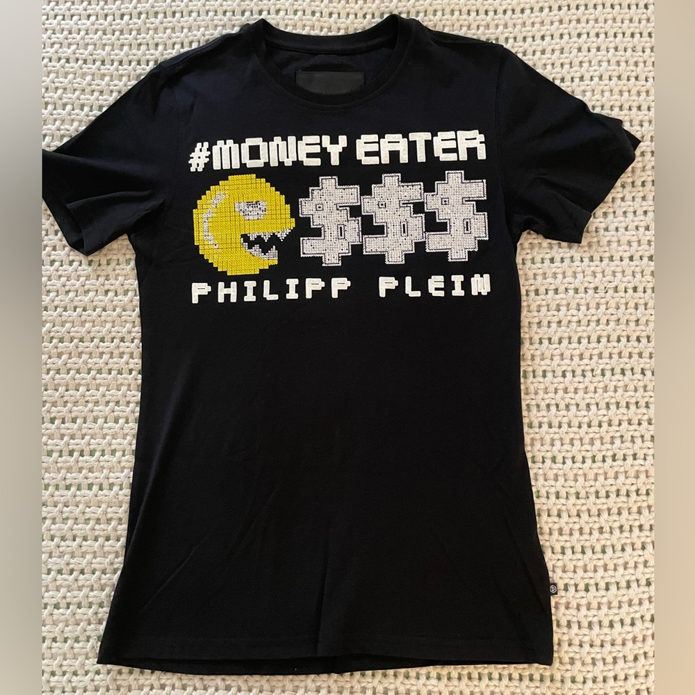 Philipp Plein t-shirt “Game over” with crystals. Size M